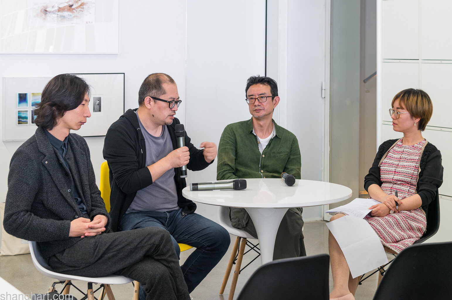 from left: Sun Qidong, Shi Qing, Zhao Chuan