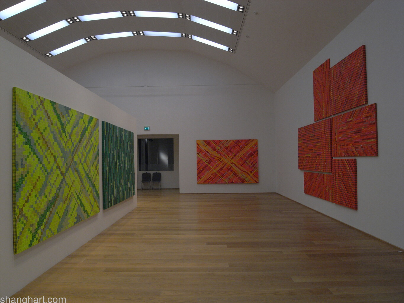 Installation view Museo d'Arte Moderna di Bologna 1——Ding Yi's recent works