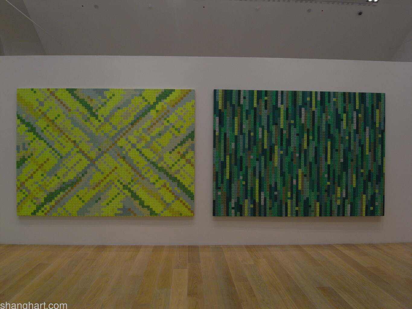 Installation view Museo d'Arte Moderna di Bologna ——2007Acrylic on Tarten