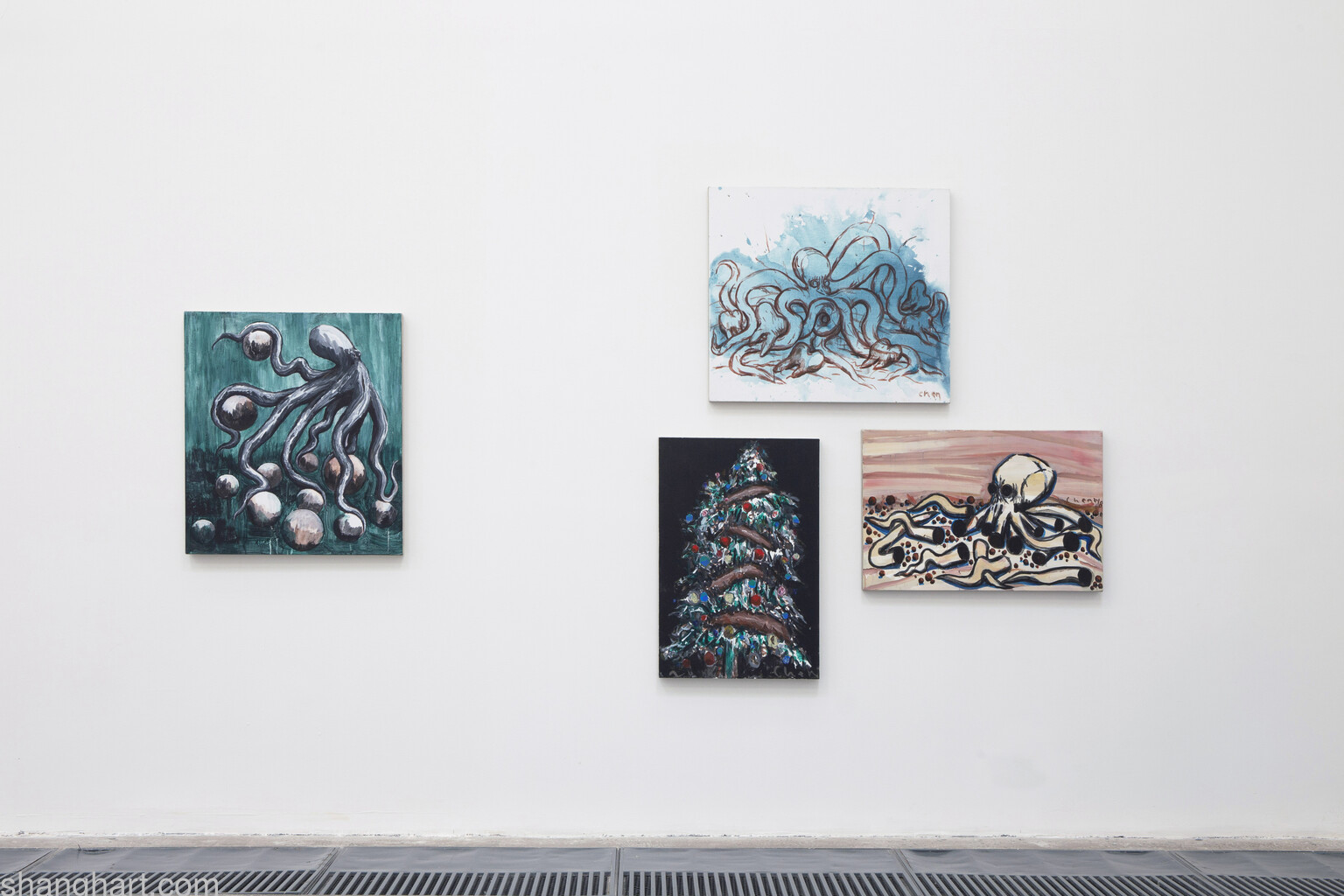 L: Coast in the Strange Seduction, R: Devil of Memory, Christmas Tree, Make Oneself Become the Impossible Condition of a More Distant Future 01