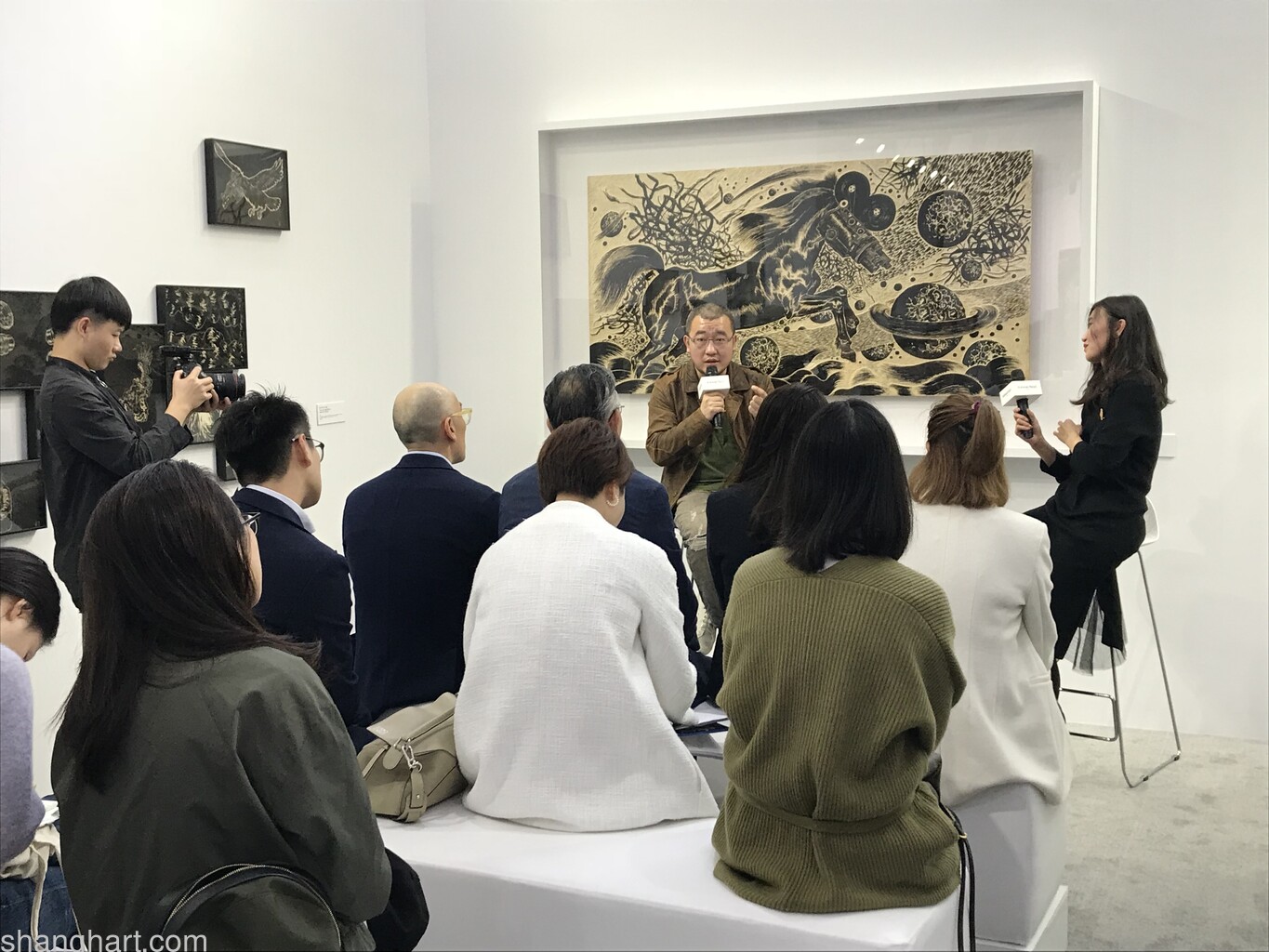 Installation view of SUN Xun's talk