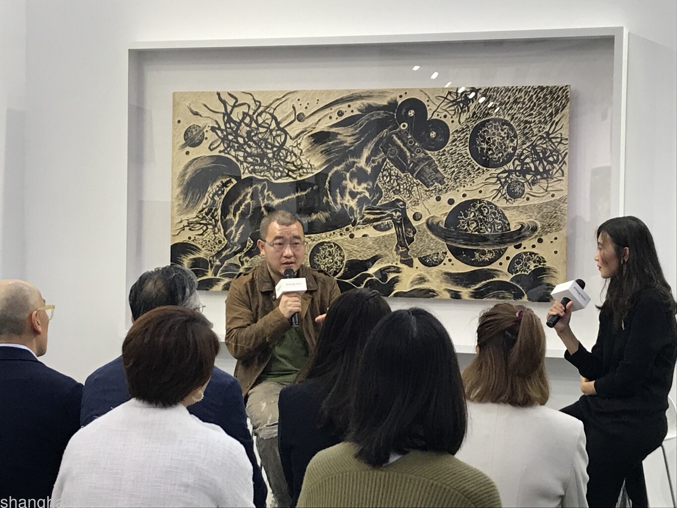 Installation view of SUN Xun's talk