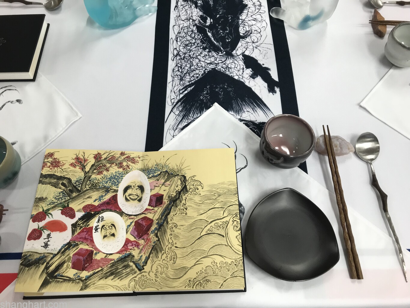 Menu and A Set of Tableware
