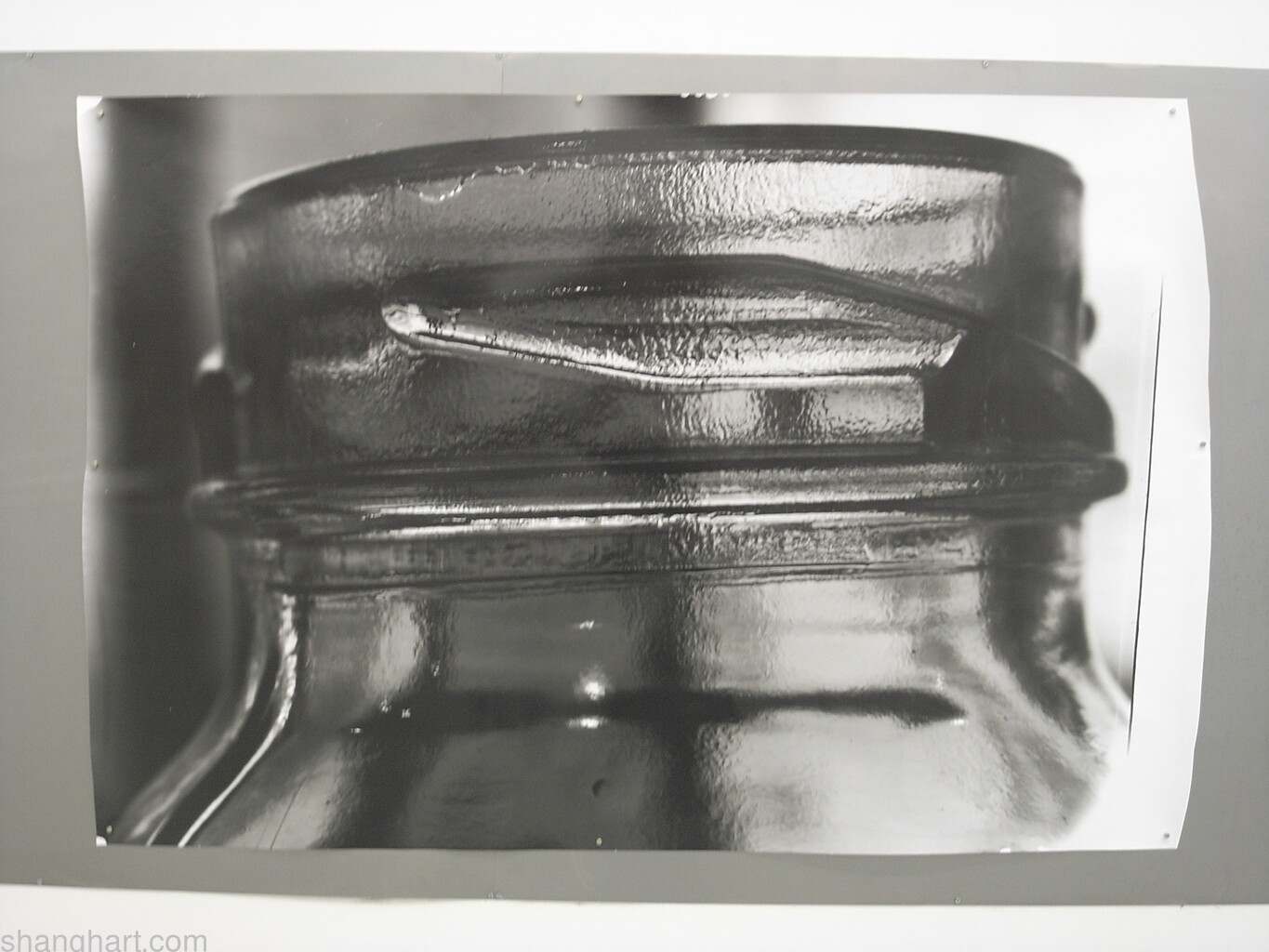 Installation view of the photography work Bottle