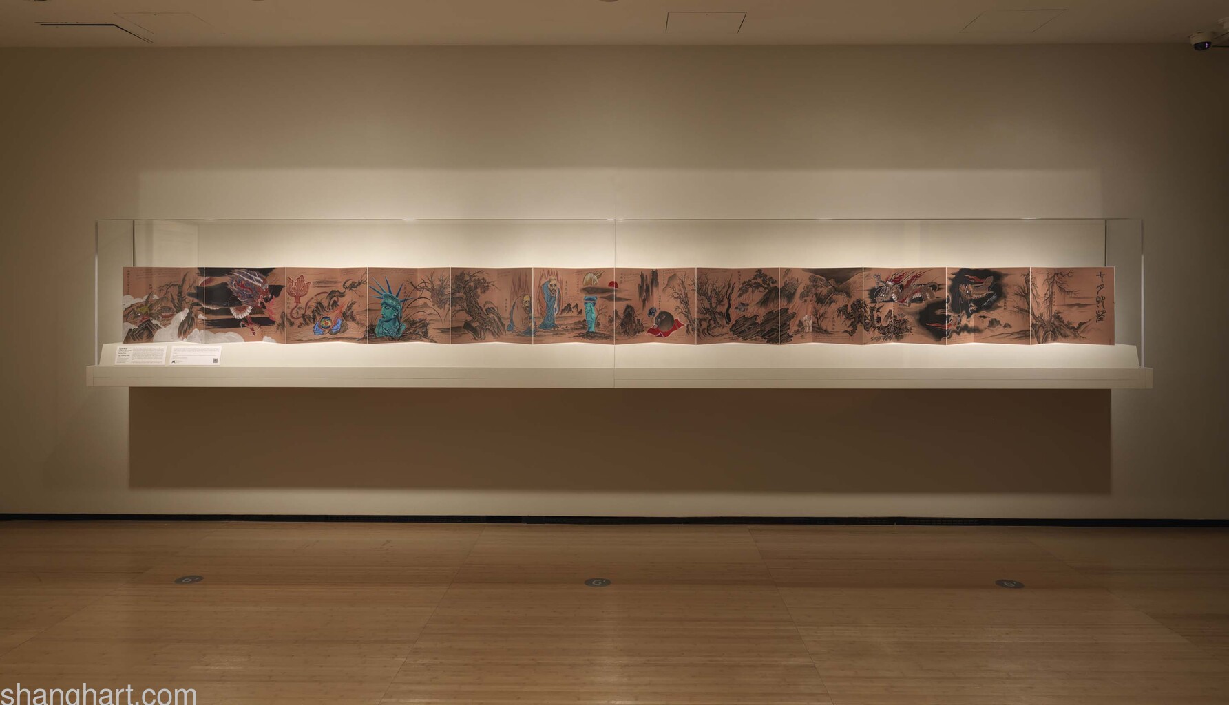 Installation view of Asia Society Triennial: “We Do Not Dream Alone” at Asia Society Museum, New York, October 27, 2020–June 27, 2021. Photograph: Bruce M. White, 2020, courtesy of Asia Society