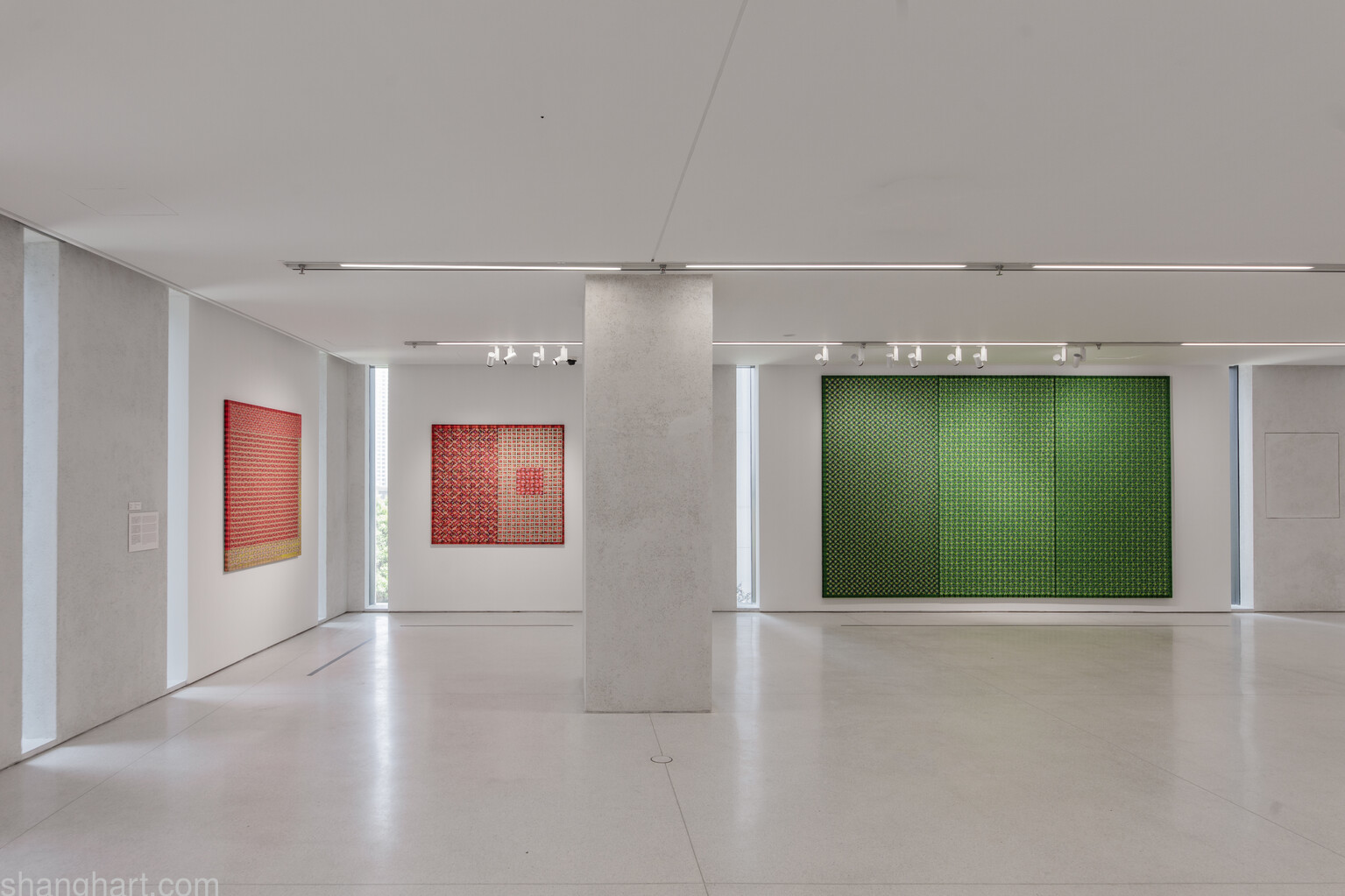 Ding Yi, Series of “Appearance of Crosses ”,  Image courtesy UCCA Center of Contemporary Art.