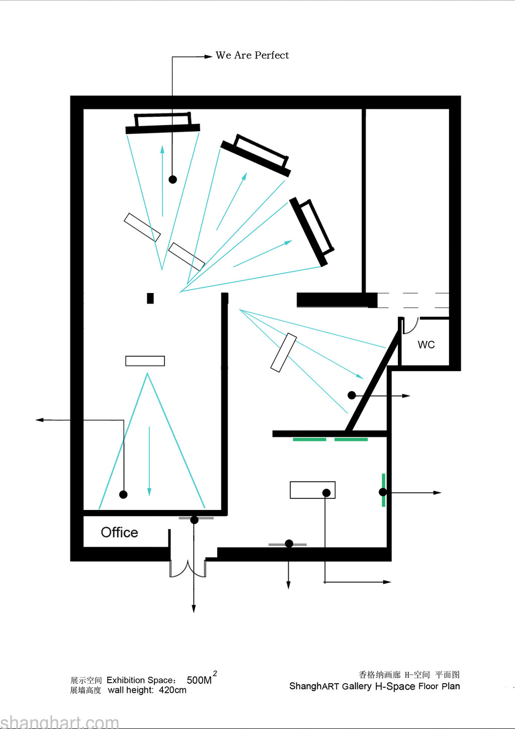 The plan of the exhibition
