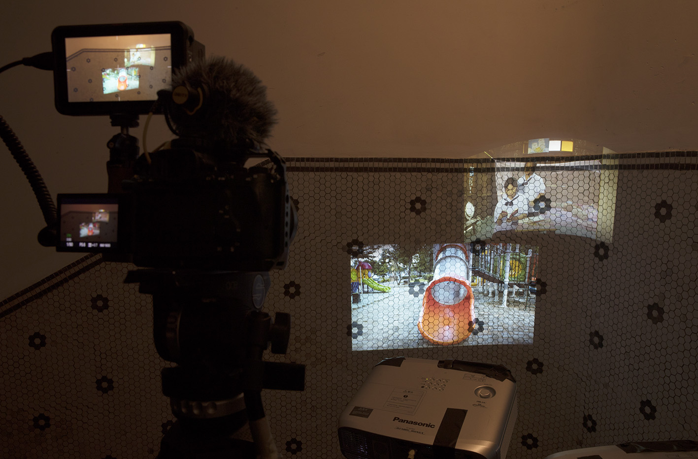 Filming scene