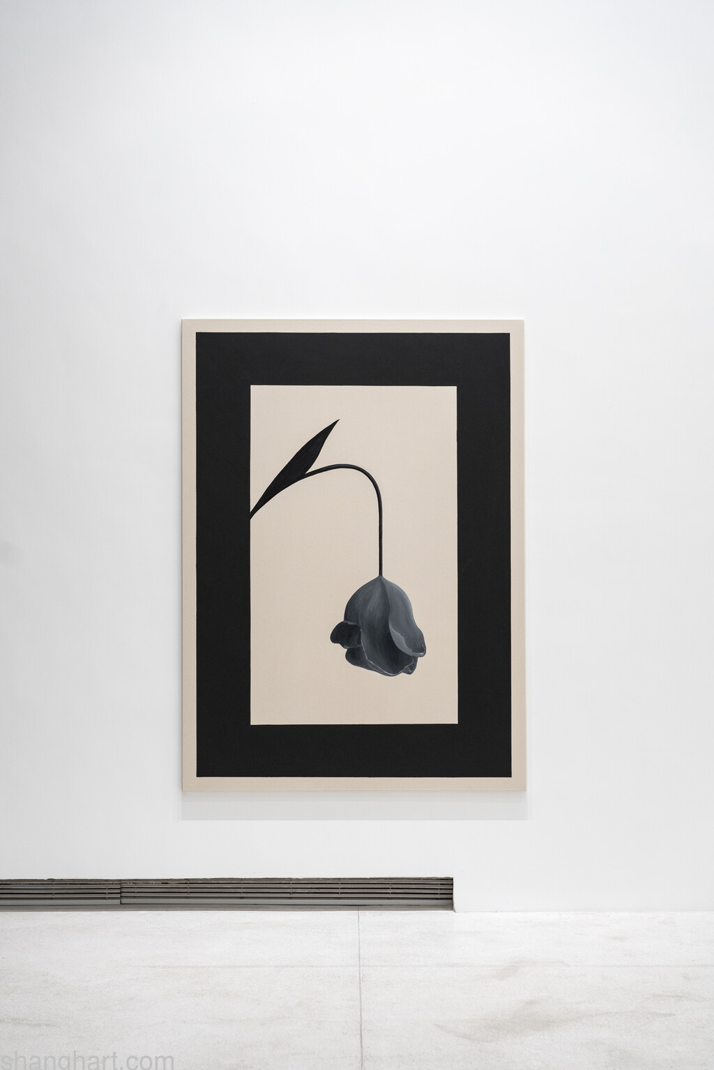 What migrates remains, 2023, oil and acrylic on canvas, 150cm x 210cm