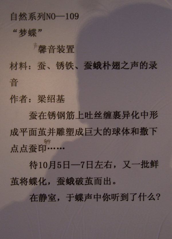 Liang Shaoji work's intro