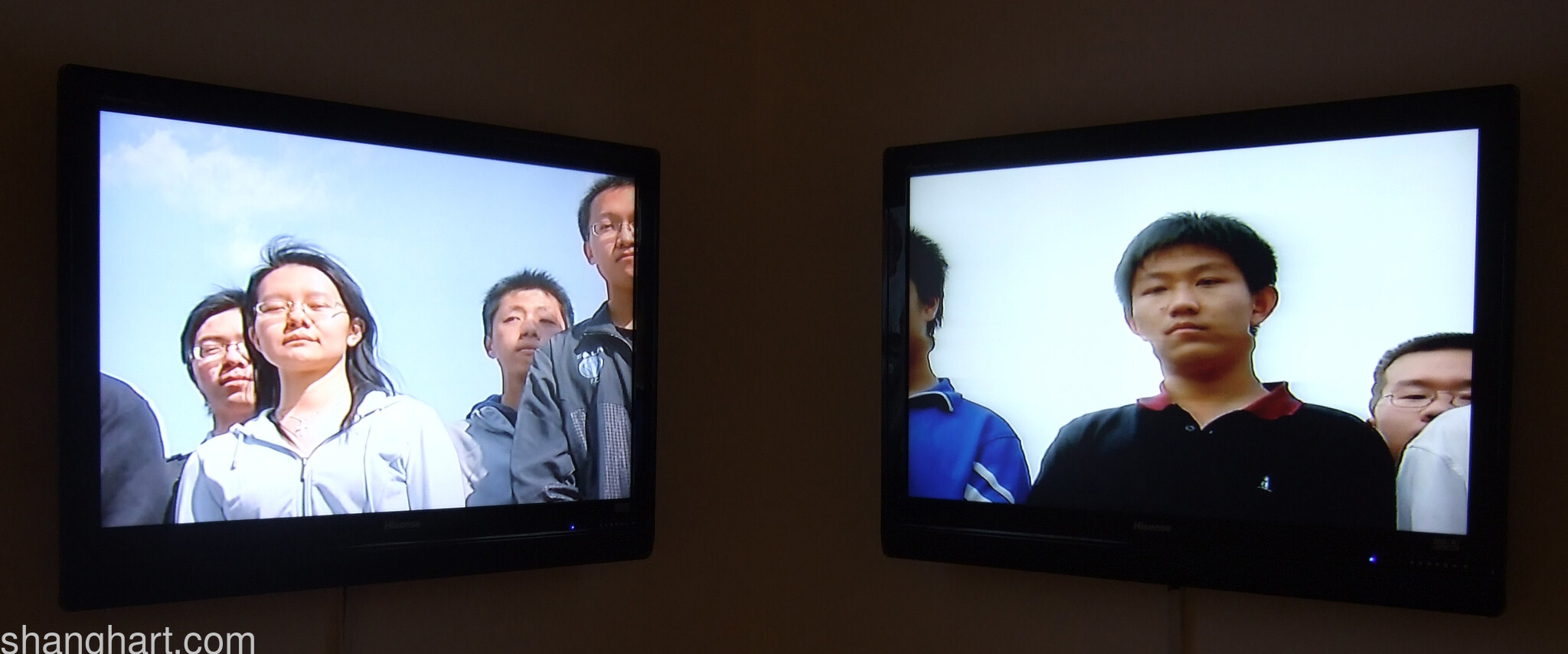 The Installation view of Zhu Jia's work
