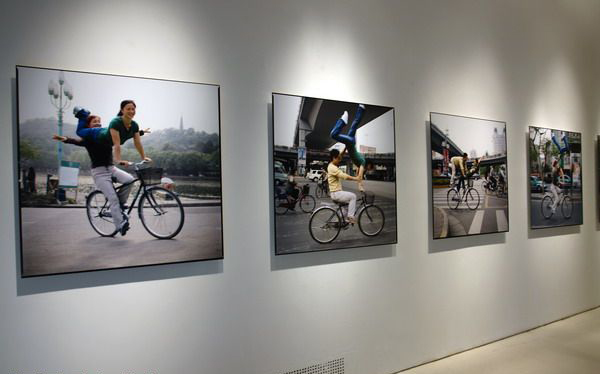 The Installation view of Yang Zhengzhong's work