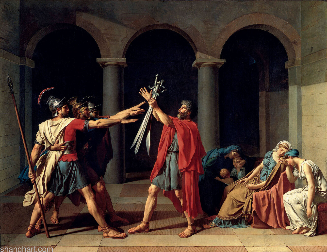 Oath of the Horatii, Jacques-Louis David