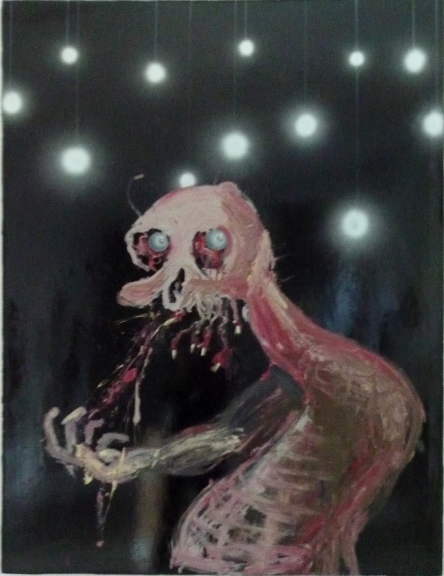 Man without a tissue with a discocold,2008,165.5x124