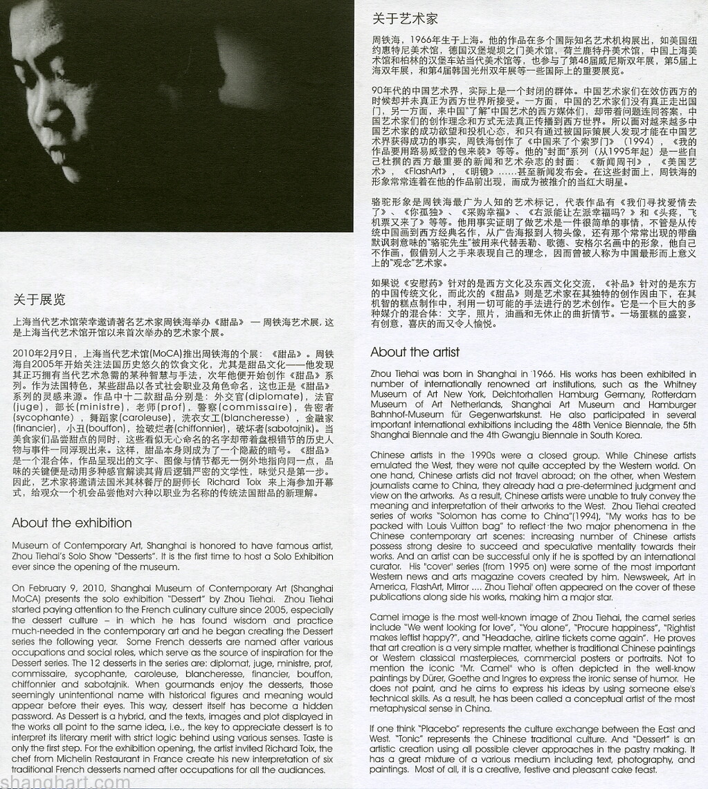 about the exhibtion and artist
