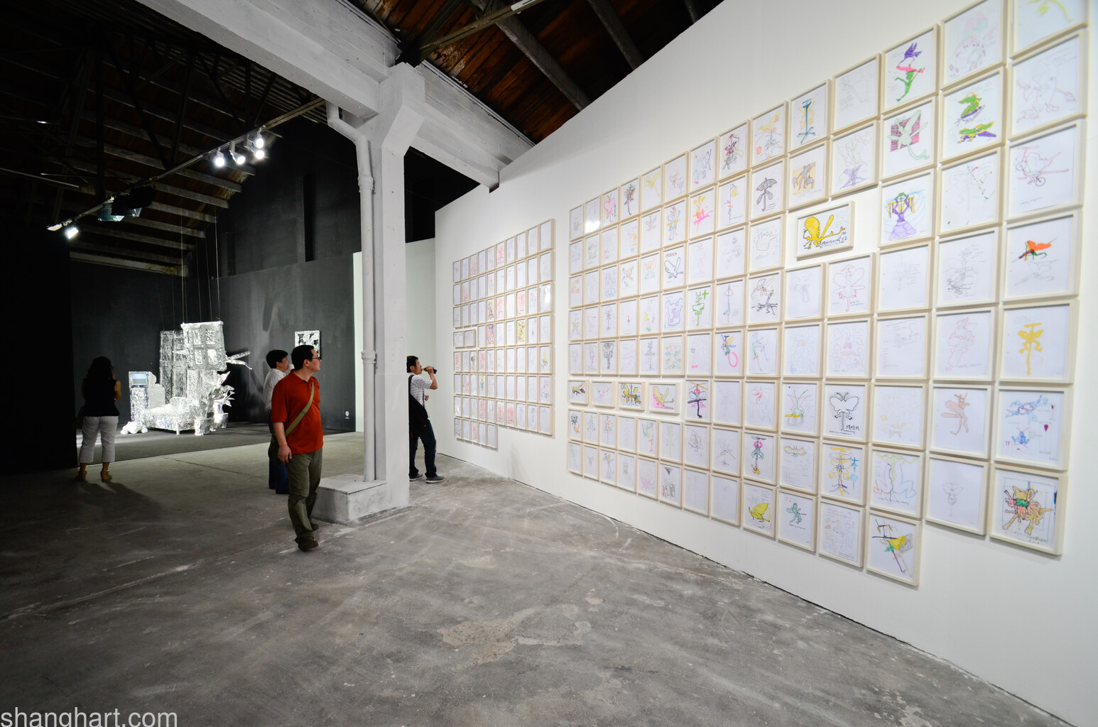 Installation view of Wu Shanzhuan's work