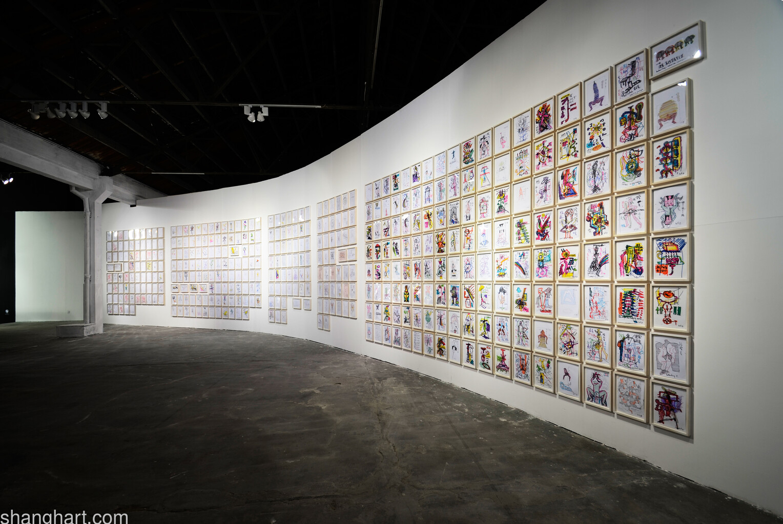 Installation view of Wu Shanzhuan's work