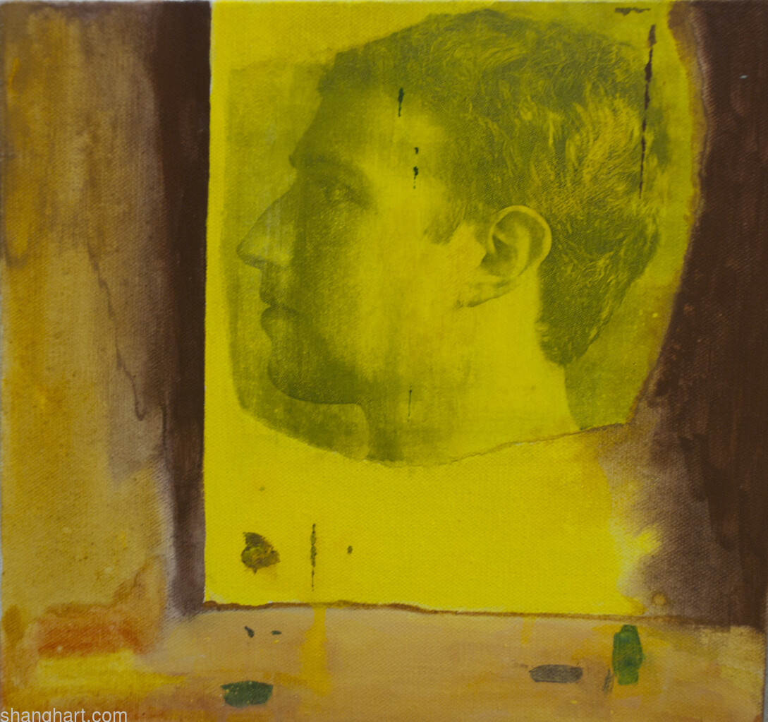 The Face of Facebook 12, Oil on canvas, 30x30cm