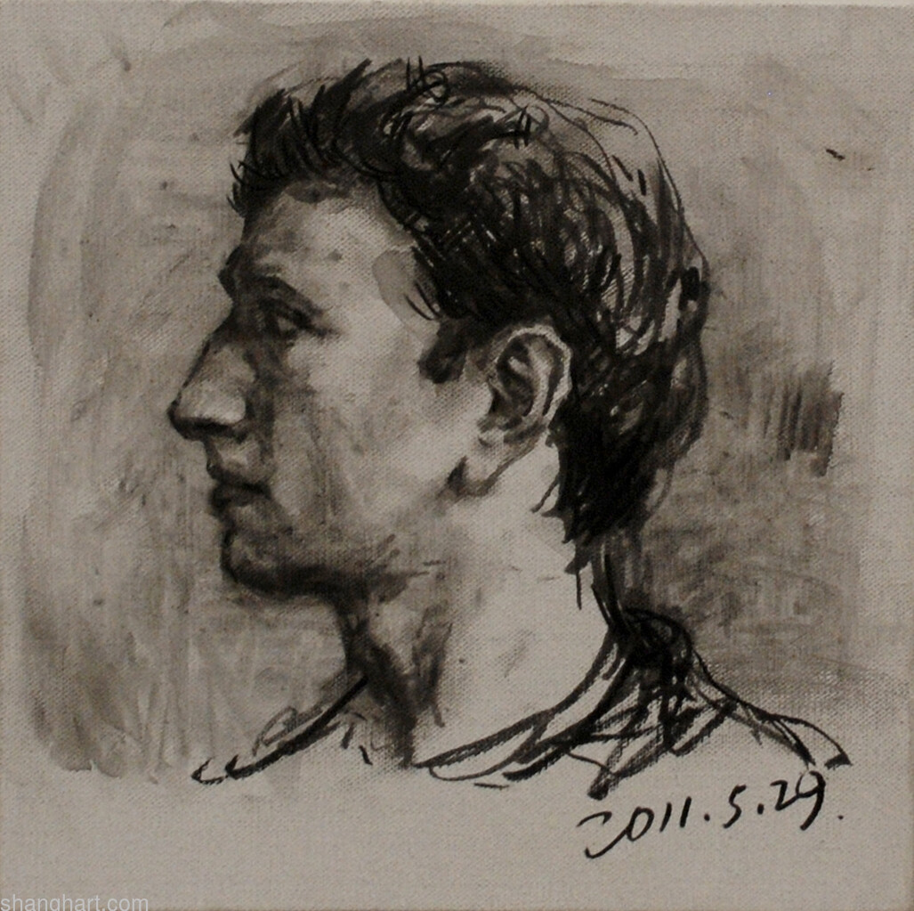 The face of facebook 30, Acrylic on canvas, 30x30cm