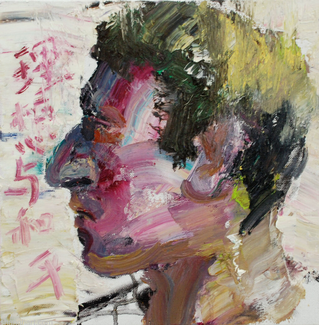 The face of facebook 41, Oil on canvas, 30x30cm