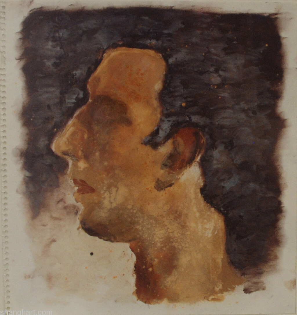The face of facebook 47, Mixed media, 34x31cm