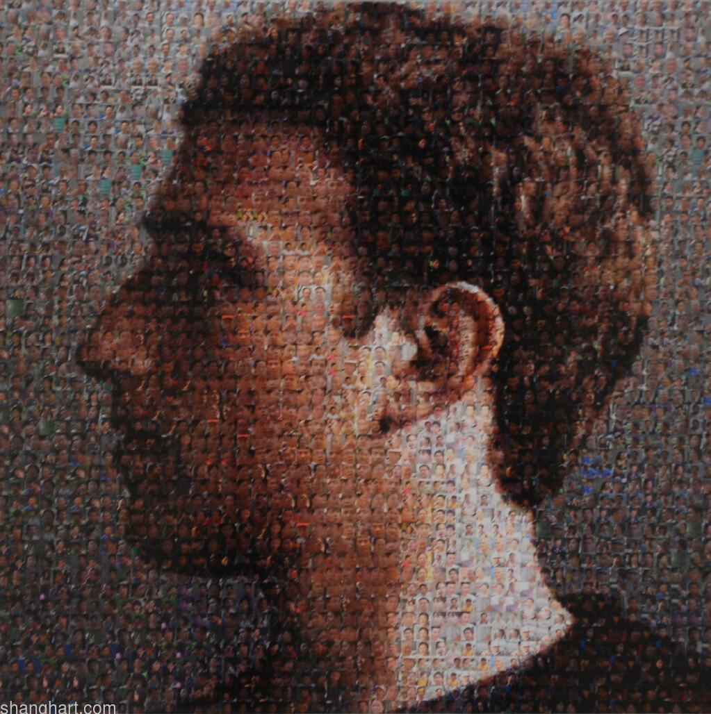 The face of facebook 54, C-print 30x30cm