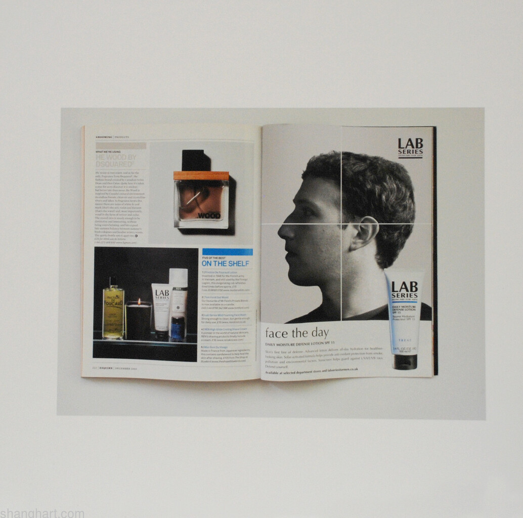 The face of facebook 55, C-print, 49.5x49.5cm