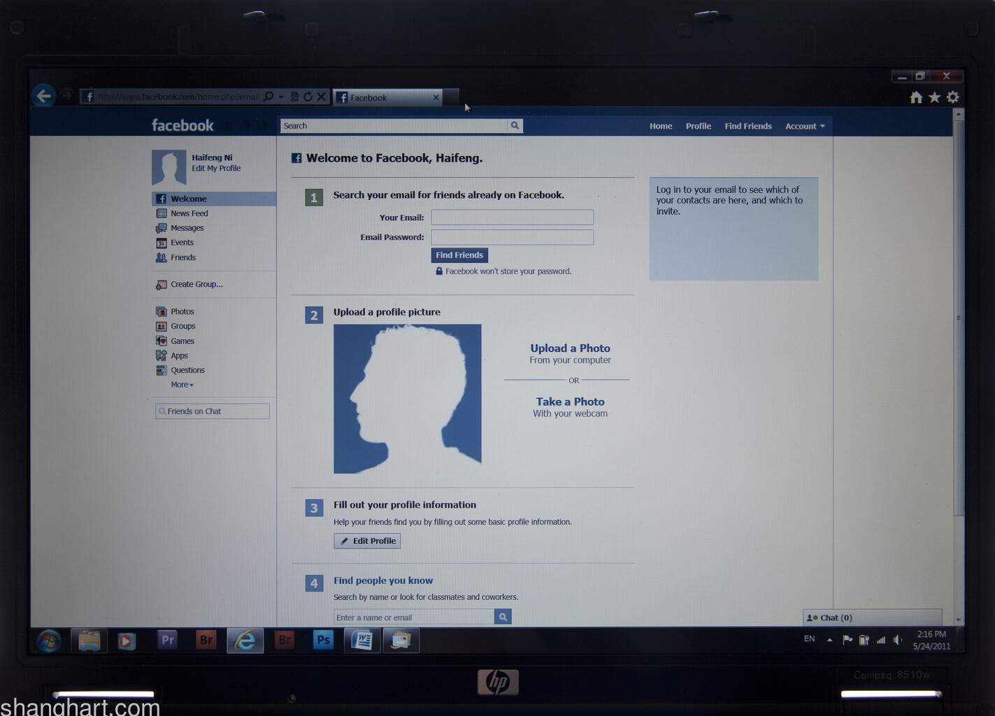 The face of facebook 58, C-print, 29x40cm