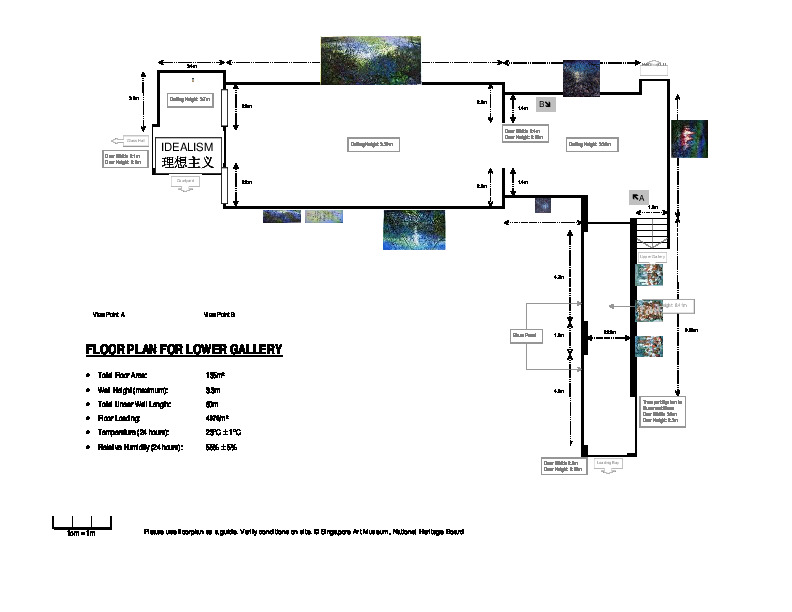 Floor Plan for Lower Gallery