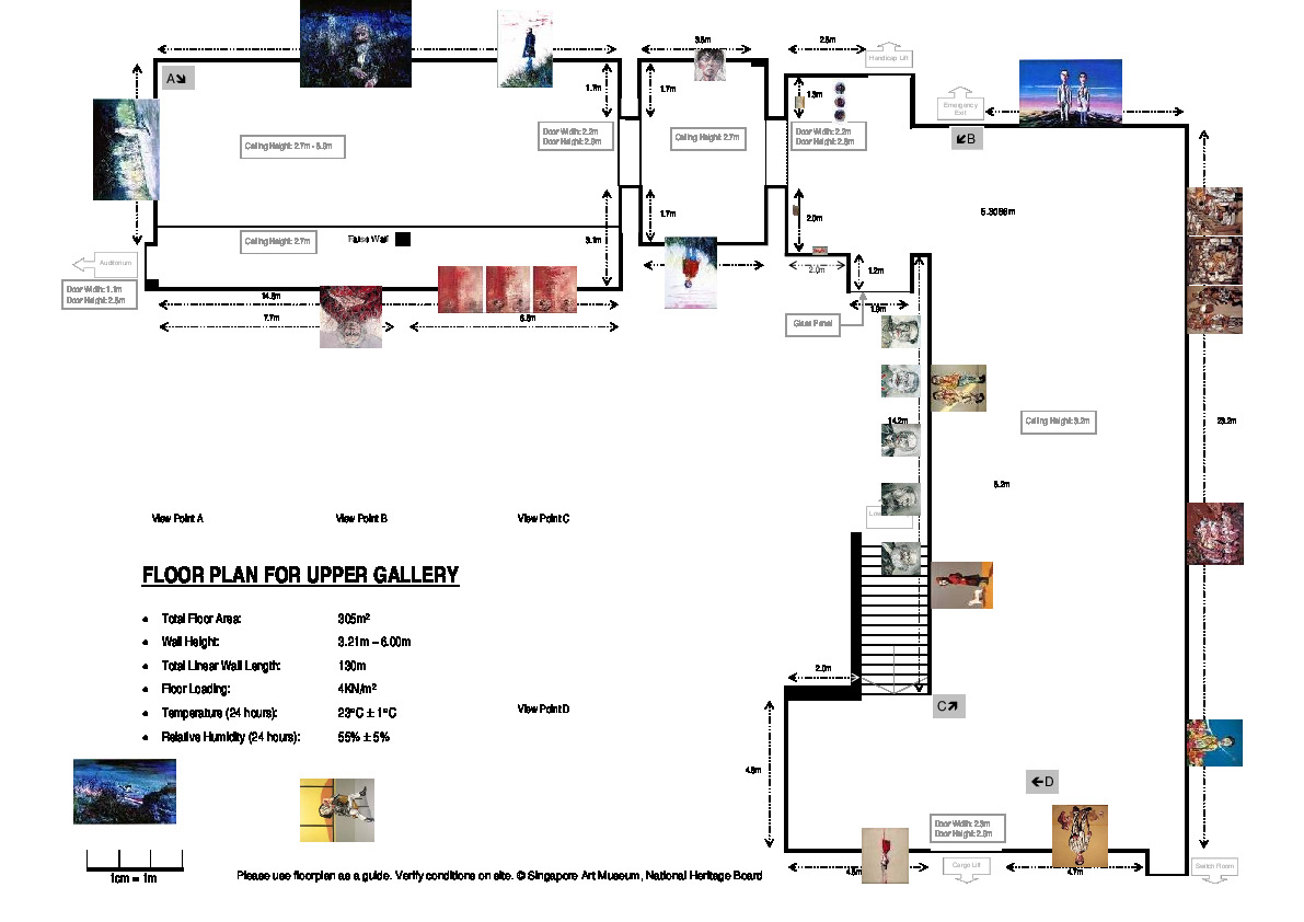 Floor Plan for Upper Gallery