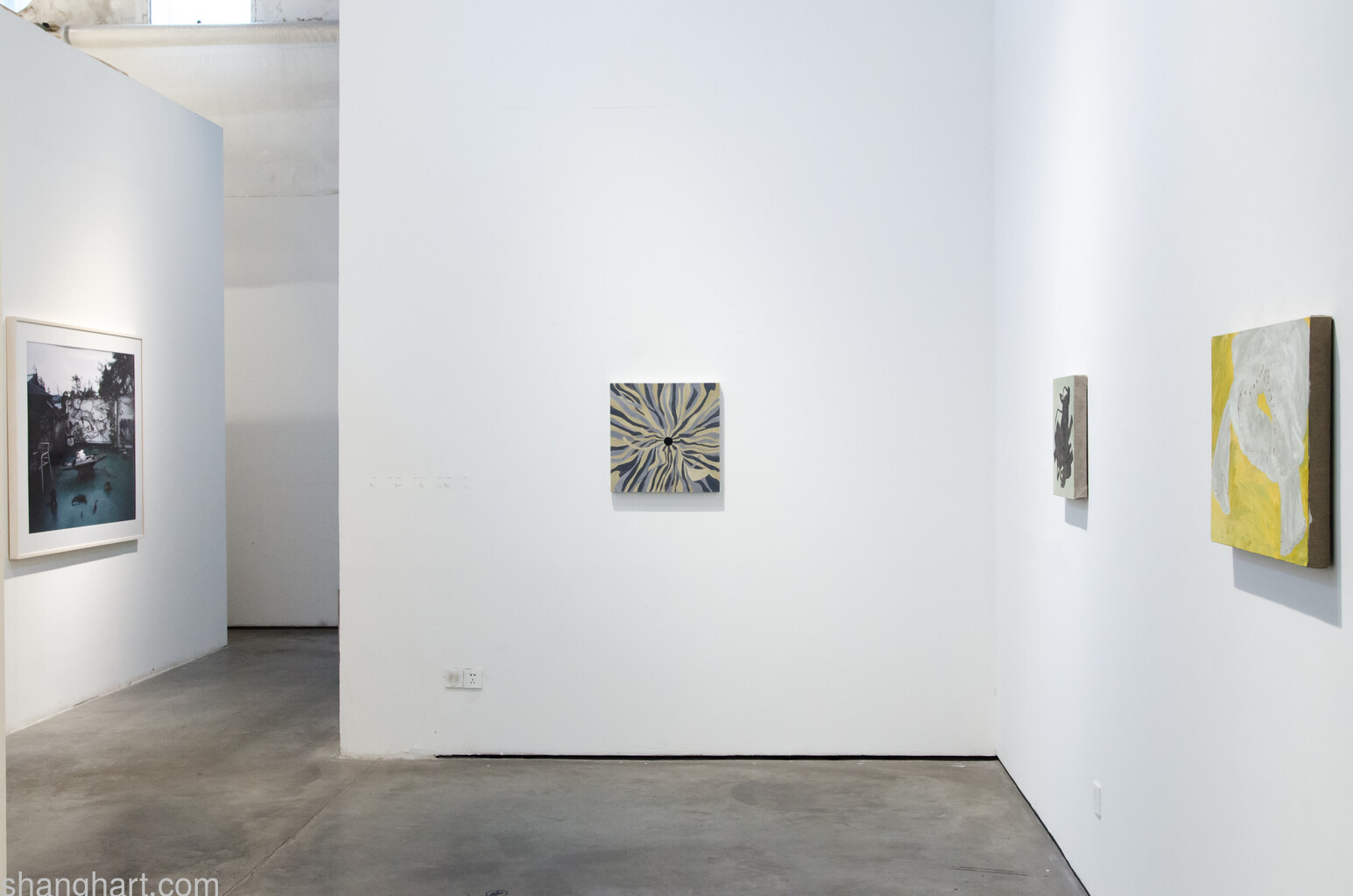 Works by NI Jun (middle and right side)