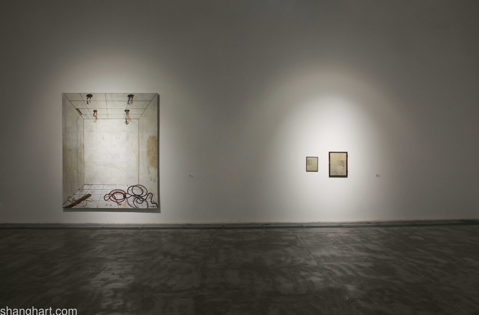 Left: Zhang Enli | Unfinished Space 1, Right: Geng Jianyi | Invisible