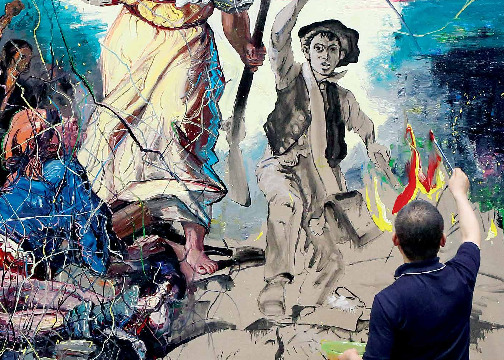 Postcard - The creation process of 4 works