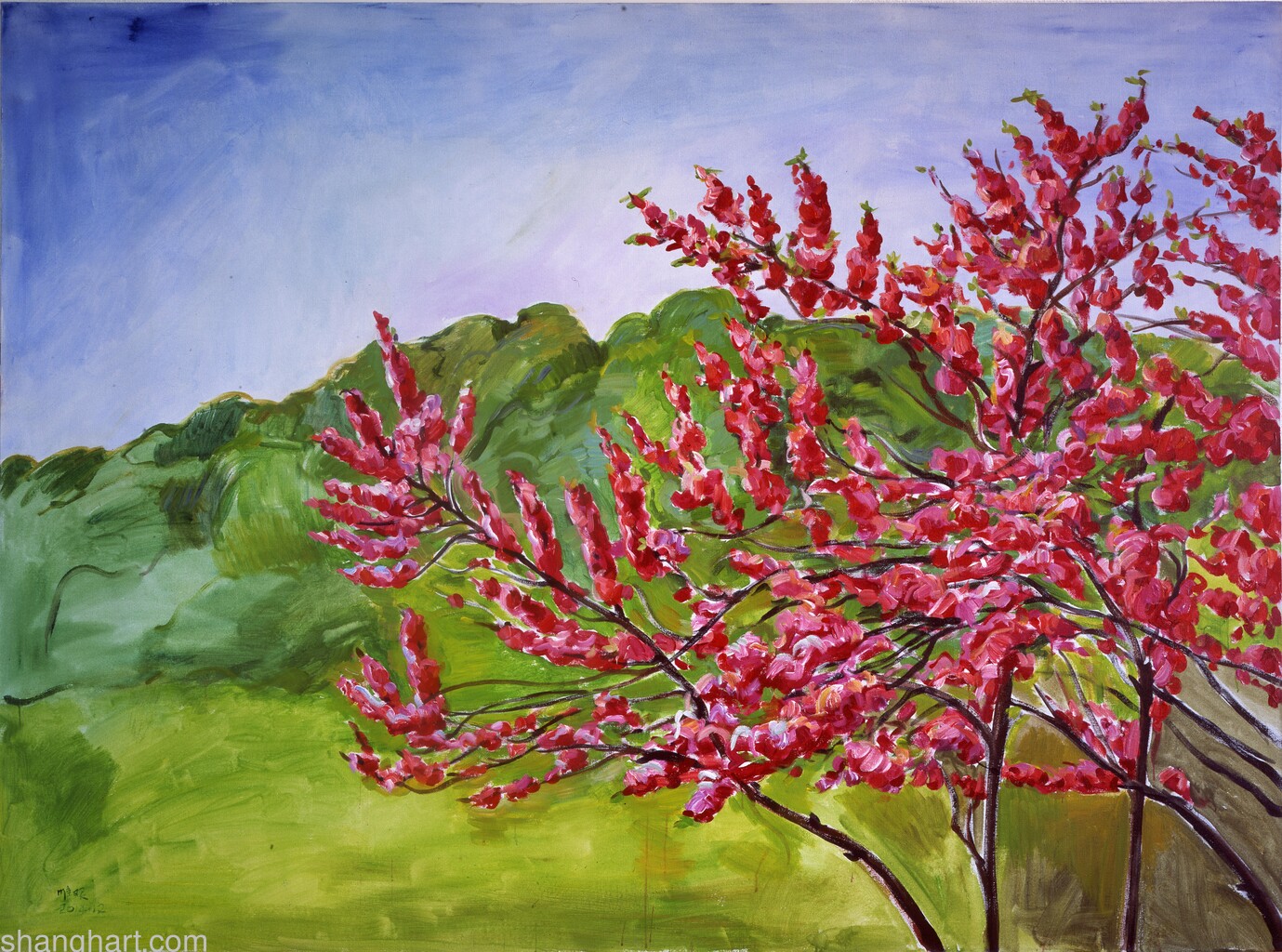 The Peach Blossoms Bloom Brightly in That Year | 200x270cm