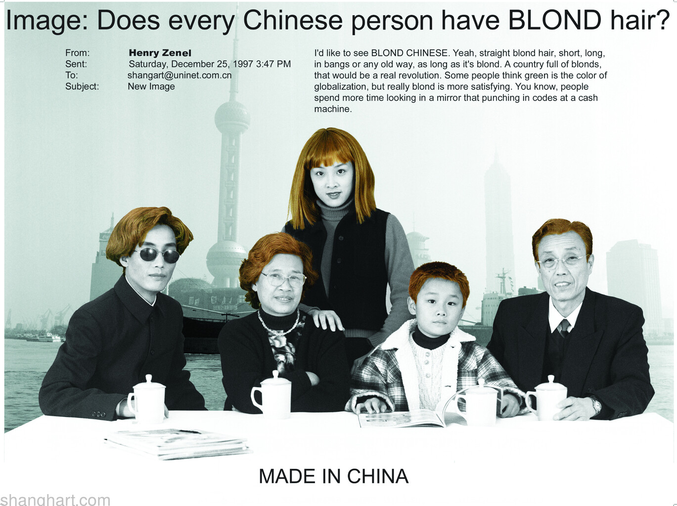 Imagine Does Every Chinese Person Have Blond Hair